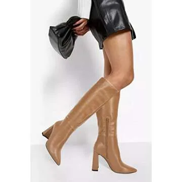 Chic Juliet Holy Women's Wide Calf Knee-high Boots