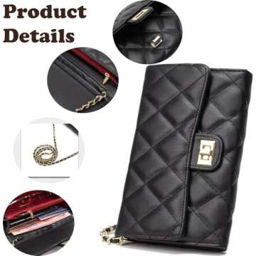 Farcauo Quilted Crossbody Bag: Trendy Small Purse for Women