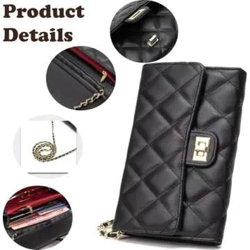 Farcauo Quilted Crossbody Bag: Trendy Small Purse for Women