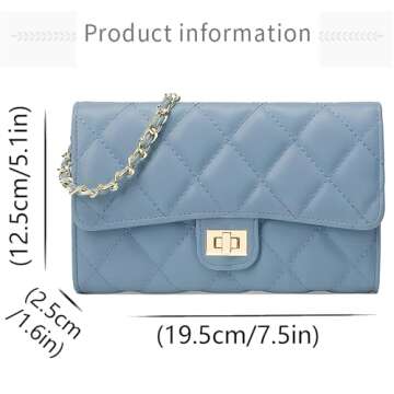 Farcauo Quilted Crossbody Bag for Women - Stylish Mini Purse