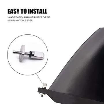 6 Pieces Surfboard Fin Screws, No Tool Stainless Steel Thumb Fin Screw for SUP Surf Longboard Paddleboard and BoardWorks SUP Center Fin Adapters Surfing Accessories