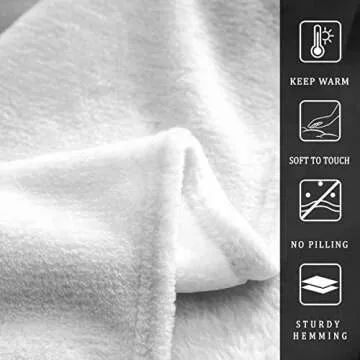 Feelyou Plush Throw Blanket for Movie Nights Comfort