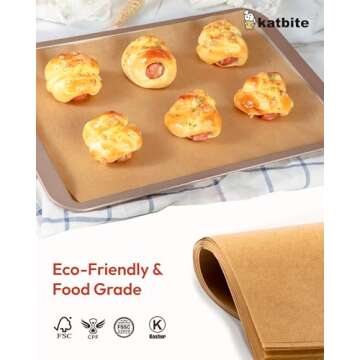 Katbite Parchment Paper Sheets 100 Pcs Non-Stick Baking