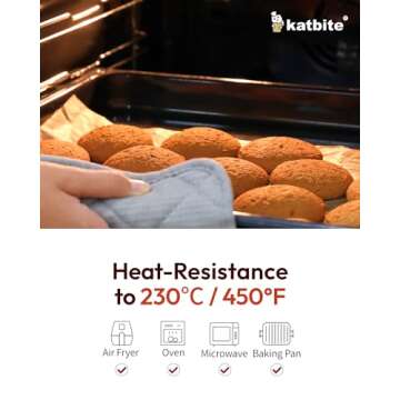 Katbite Parchment Paper Sheets 100 Pcs Non-Stick Baking