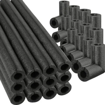 Premium Outdoor Elbow Pipe Insulation Foam Wrap - 8 Pack