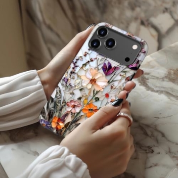LUHOURI iPhone 17 Pro Case - Wireless Charging Compatible, Dual-Layer, Cute Design