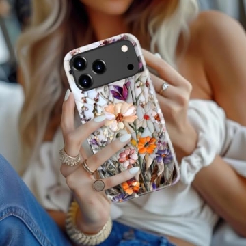 Cute Wildflower iPhone 17 Pro Case for Women