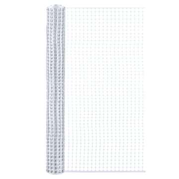 BOEN Garden Fence Temporary Barrier Outdoor Fence for Dog, Rabbit or Deer, Garden Netting Plastic Mesh Plant Protection (40" x 25', White)