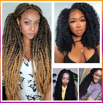 ToyoTress Marley Twist Braiding Hair - 24 Inch, 6 Packs for Natural Styles