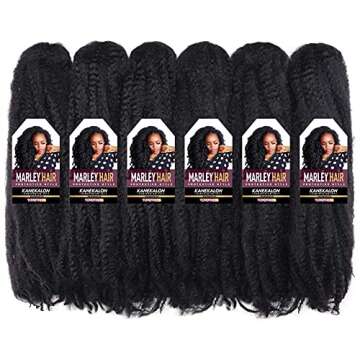 ToyoTress Marley Twist Hair - 6 Packs of 24 Inch Braids