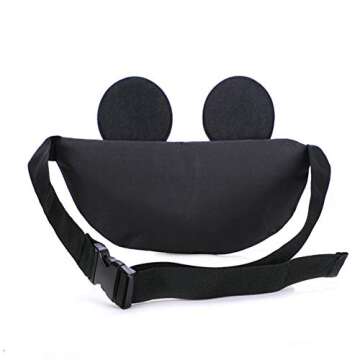 Toddlers Boys Girls Cartoon Fanny Pack Waist Pack Cute Canvas Crossbody Purse Handbag with Mouse Ear...