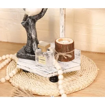 Boho Wood Beads Garland 58-Inch Handmade Decor