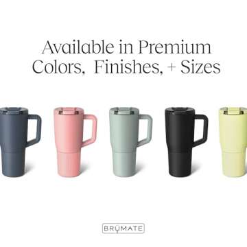BrüMate Müv - 25oz 100% Leak Proof Insulated Coffee Mug with Handle & Lid - Stainless Steel Coffee Travel Mug - Double Walled Coffee Cup (Mist)