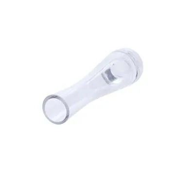 ComSaf 8.5 Inch Clear Glass Bud Vase Set of 3