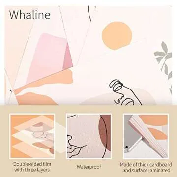 Whaline 6 Pack Abstract Line Art Prints - Modern & Elegant