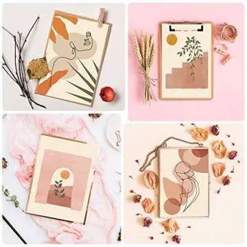 Whaline 6 Pack Abstract Line Art Prints - Modern & Elegant