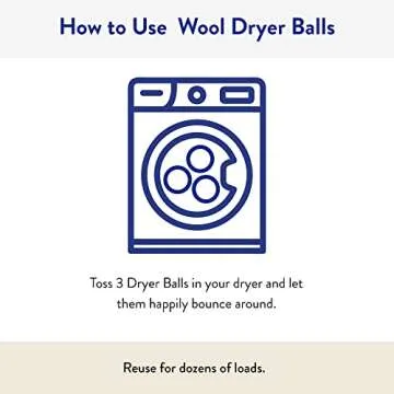 The Clean People 100% New Zealand Wool Dryer Balls - 3 Pack - Wool for Laundry, Fabric Softening, Anti Static, No Lint, Odorless and Reusable