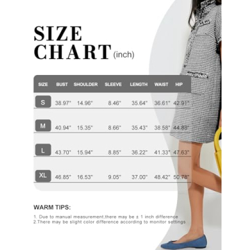 PEHMEA Women's Tweed Dress, Short Sleeve Straight Tube Mini Dress with Pockets for Business Party Work(Black-XL)