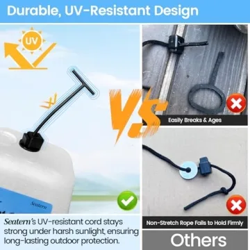 Seatern Outdoor Foam Faucet Covers for Winter, Large Size 6.7" L x 5.2" W x 7" H Freeze Protection Foam Spigot Protector (2 Pack) for Outside Water Spigot Insulation