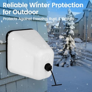 Seatern Outdoor Foam Faucet Covers for Winter, Large Size 6.7" L x 5.2" W x 7" H Freeze Protection Foam Spigot Protector (2 Pack) for Outside Water Spigot Insulation