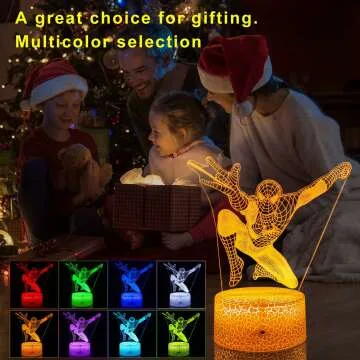 YOOEI 3D Illusion Lamp for Kids - 16 Colors Night Light