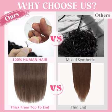 Tebelove Clip in Hair Extensions Real Human Hair 3.6oz/100g Clip ins 100% Brazilian Remy Human Hair Extension for Women 8pcs Per Set with 18 Clips Double Weft (16 Inch #4 Chocolate Brown)