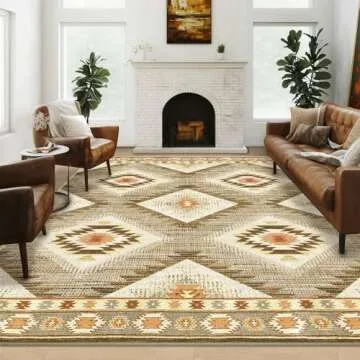 BESTSWEETIE 6x9 Area Rug Soft Non-Slip Washable Design