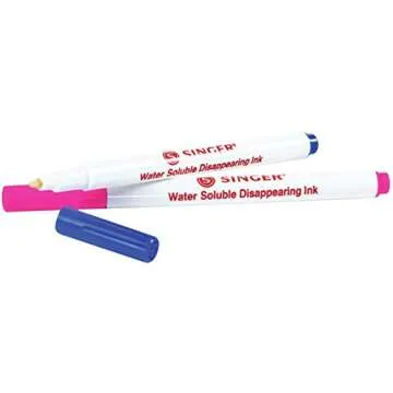 SINGER Fabric Marking Pen Set - 2 Pack Pink Blue
