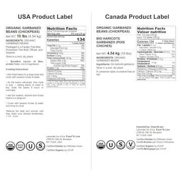 Food to Live Organic Garbanzo Beans, 10 Pounds – Dried Chickpeas, Non-GMO, Kosher, Raw, Sproutable, Bulk