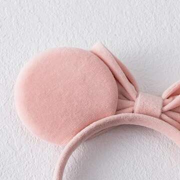 KARETT Pearl Mouse Ears Bow Headbands - Fun & Stylish Accessory