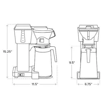 Stylish Technivorm Moccamaster Coffee Brewer for Great Coffee