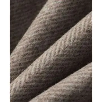 CHARTOU Women Wool Coat Peacoat Jacket Thick Loose Double Breasted Pea Coat Woolen Winter Overcoat (Large,Brown)