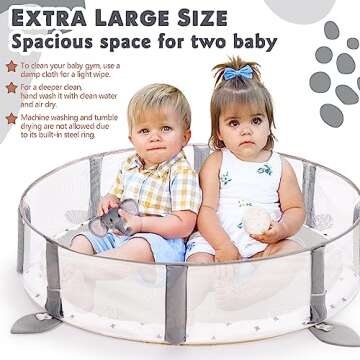 5-in-1 XL Large Baby Gym & Ball Pit for Infants
