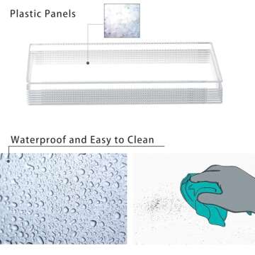 HOMICKER Pet Playpen Portable Small Animals Playpen, Customizable Shape & Height Pet Fence Yard Fence for Guinea Pigs, Bunny, Ferrets, Mice, Hamsters, Hedgehogs, Puppies, Turtles-12 Panels