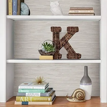 NuWallpaper Cream Grassweave Peel and Stick Wallpaper