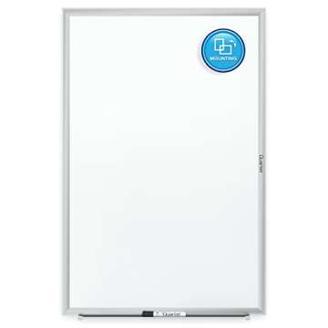 Quartet Whiteboard, Non-Magnetic Dry Erase White Board, 3' x 2', Total Erase, Silver Aluminum Frame ...