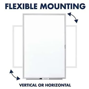 Quartet Whiteboard, Non-Magnetic Dry Erase White Board, 3' x 2', Total Erase, Silver Aluminum Frame (S533)