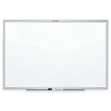 Quartet Whiteboard, Non-Magnetic Dry Erase White Board, 3' x 2', Total Erase, Silver Aluminum Frame (S533)