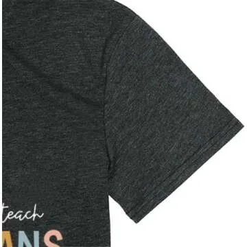 SHINYPLUS Teacher Shirts for Women Teacher Life Shirts Funny Teachers Gift Teach Tshirt(Grey2,Large)