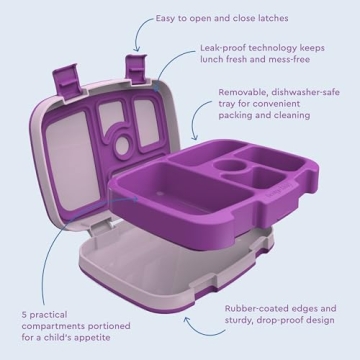 Bentgo Kids Lunch Box - Leak-Proof, Durable, and Fun