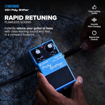 BOSS XS-1 Poly Shifter Pedal | Exceptional Pitch Shifting Quality | Versatile Use for Guitars & Bass...