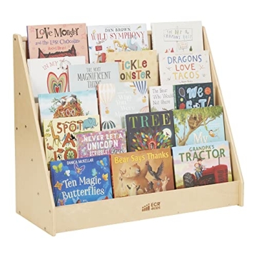 ECR4Kids Natural Book Display for Kids Reading