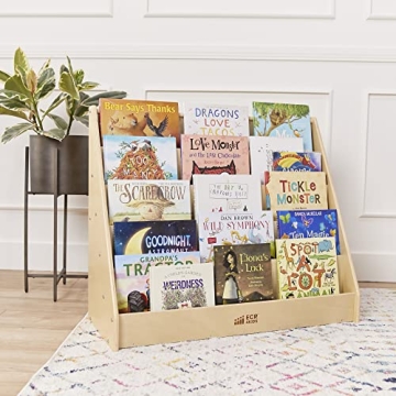 ECR4Kids Natural Book Display for Kids Reading
