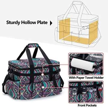 HODRANT Grill Caddy: Ultimate BBQ Organizer for Outdoors