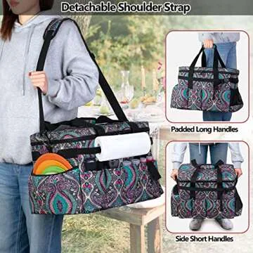 HODRANT Grill Caddy: Ultimate BBQ Organizer for Outdoors