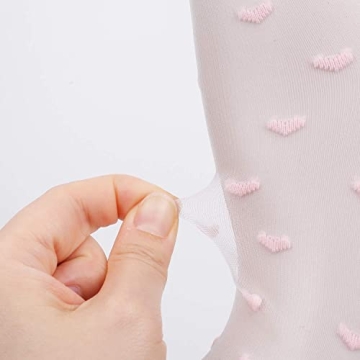 Cute Sheer Lace High Ankle Socks for Women