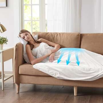 Degrees of Comfort Luxury Weighted Blanket - Soft Plush Sherpa and Velvet Fleece