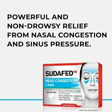 Sudafed PE Non-Drowsy Head Congestion & Pain Relief Caplets