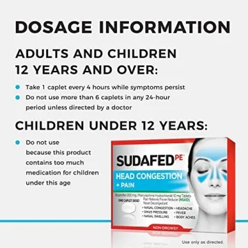 Sudafed PE Non-Drowsy Head Congestion & Pain Relief Caplets