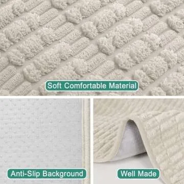 Foxdecor Non-Slip Couch Arm Covers Set of 2 18x28 Inches